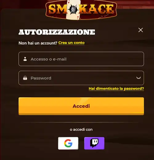 SmokAce Casino login